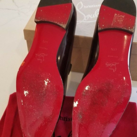Christian Louboutin Men's Bordeaux Dandelion Flat - Picture 7 of 10